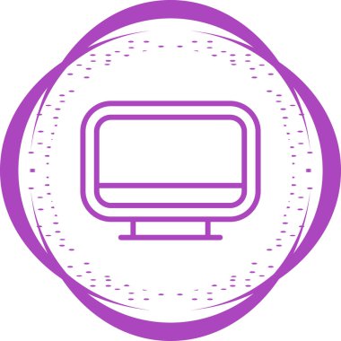 Modern dizüstü bilgisayar simgesinin vektör çizimi