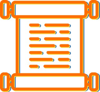 Bir kağıdın modern tasarımının vektör illüstrasyonu