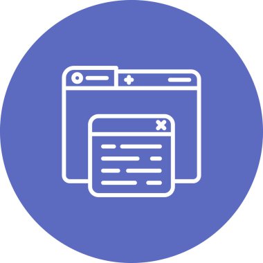 Tarayıcı vektör satırı simgesi