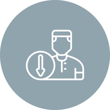 İnsan simgesinin vektör illüstrasyonu