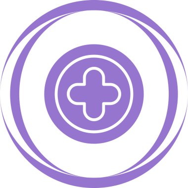 Tıbbi bir simgenin vektör illüstrasyonu