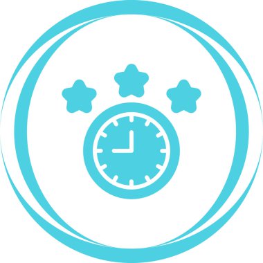 Saat simgesi vektör illüstrasyonu