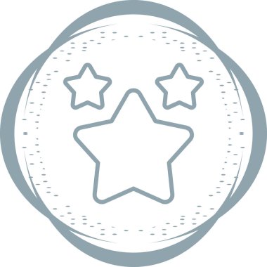 Yıldızlar. Web simgesi basit illüstrasyon