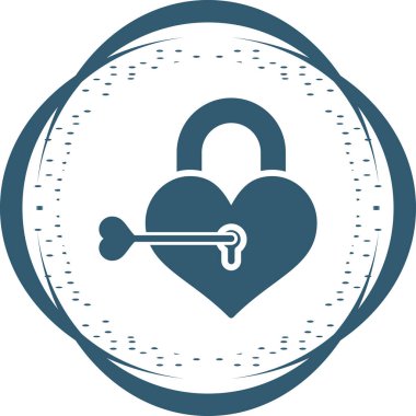 Kalp. Web simgesi basit illüstrasyon