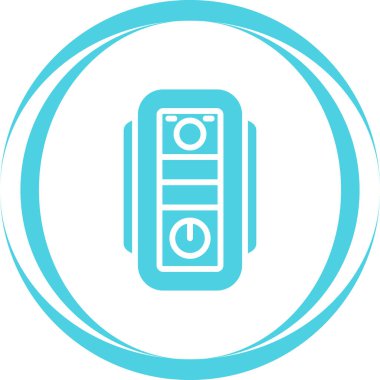 Moda Biçimli Batarya Simgesi İzole Arkaplan