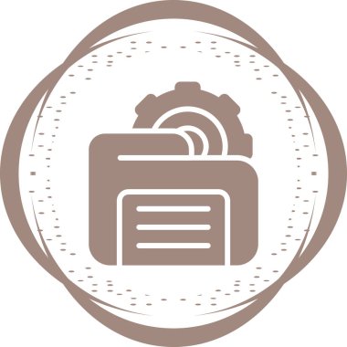 Cüzdan modern simgesinin vektör çizimi