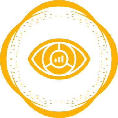 Göz simgesi, vektör illüstrasyonu