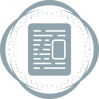 Belge simgesinin vektör illüstrasyonu