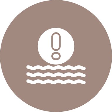 Su simgesinin vektör illüstrasyonu