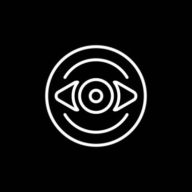 Göz simgesi vektör illüstrasyonu