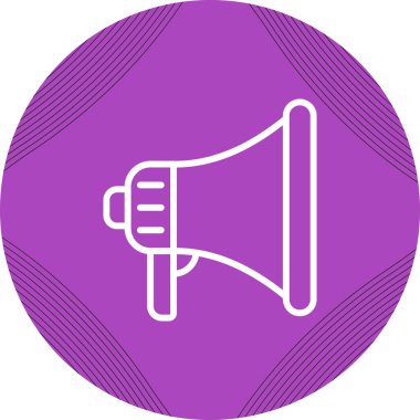 Megafon ikonu vektör illüstrasyonu