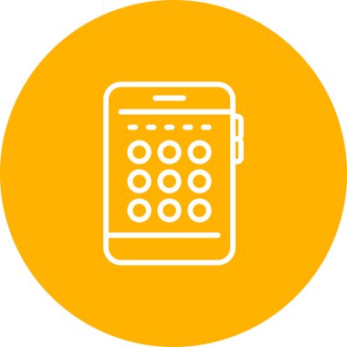 Pincode simge vektör illüstrasyonu