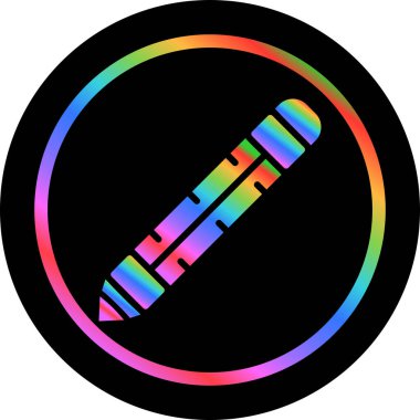 Kalem simgesi, web illüstrasyonu basit tasarım