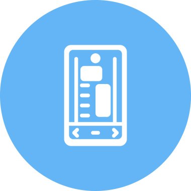 Modern akıllı telefon simgesinin vektör çizimi 