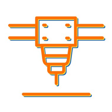 Lazer Kesme Makinesinin basit çizimi