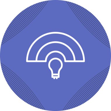 Yaratıcı Ampulün basit çizgi resmi