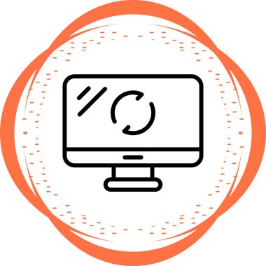  Yazılım Güncelleme simgesi, vektör illüstrasyonu