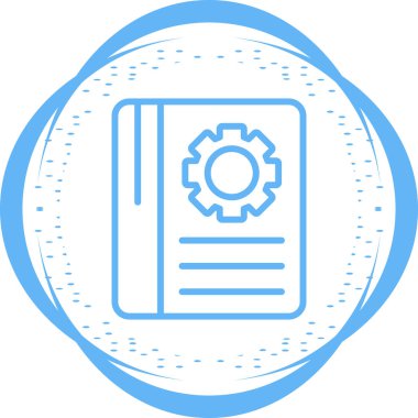 kitap web simgesi basit illüstrasyon