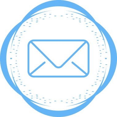 E- posta simgesi vektör illüstrasyonu 