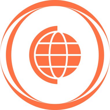dünya web simgesi vektör illüstrasyonuName 