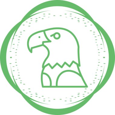 Kartal. Web simgesi basit illüstrasyon