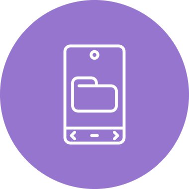 Klasör web simge vektör çizim