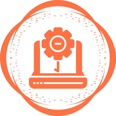 Dizüstü web simge vektör çizim         