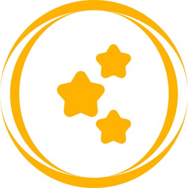 Yıldız patlaması simgesi, yıldızlar, vektör illüstrasyonu