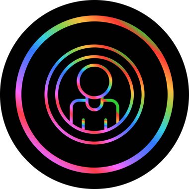 Kullanıcı simgesinin vektör çizimi