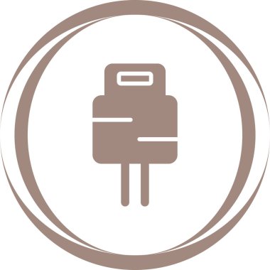 elektrik dolgu simgesi web basit illüstrasyon