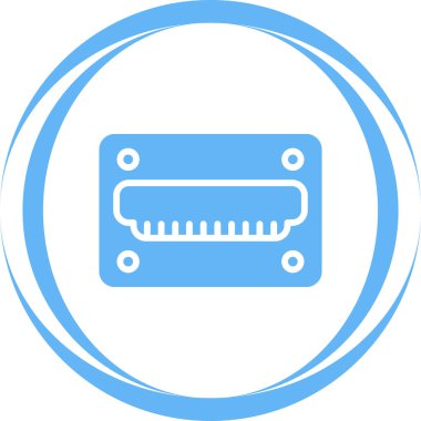 Modern hdmi simgesinin vektör çizimi