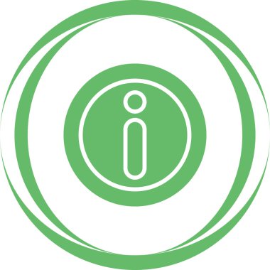 Modern bilgi simgesinin vektör illüstrasyonu          