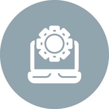 Dizüstü web simge vektör çizim         