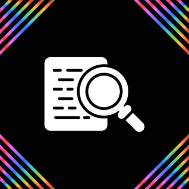 belge web simgesi vektör illüstrasyonu