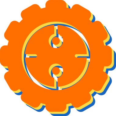 Teçhizat Web simgesi basit illüstrasyon