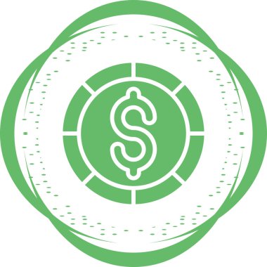 Dolar. Web simgesi basit illüstrasyon 