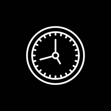 Saat. Web simgesi basit illüstrasyon               
