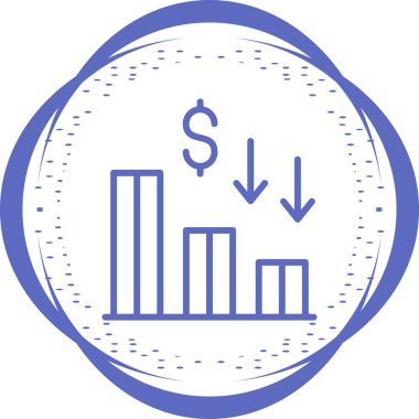 Finansal tablo ikonu. Diyagram işareti. Beyaz arkaplanda izole edilmiş iş diyagramı sembolü