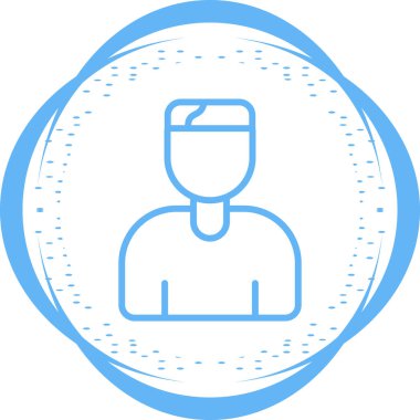 Kullanıcı simgesinin vektör çizimi