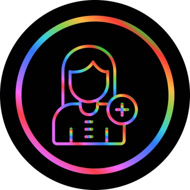 Soyut düz vektör doktor simgesi