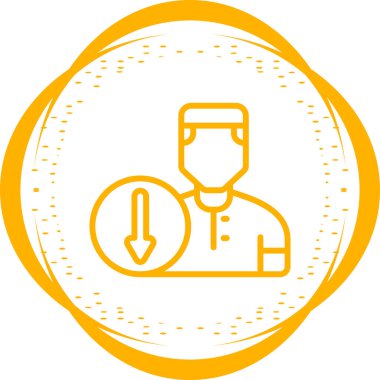 Kullanıcı simgesinin vektör çizimi