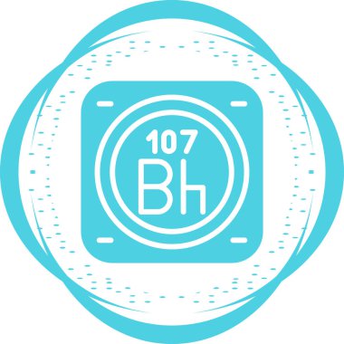 metal kimyasal element basit vektör illüstrasyon tasarımı