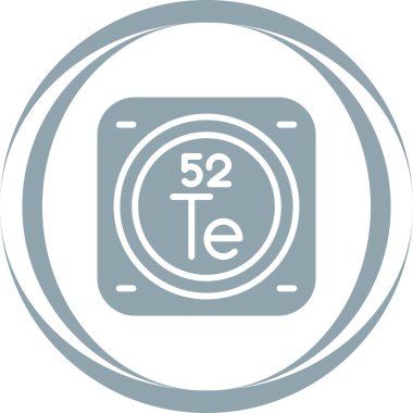 metal kimyasal element basit vektör illüstrasyon tasarımı