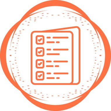 Soyut renk görev listesi vektör simgesi