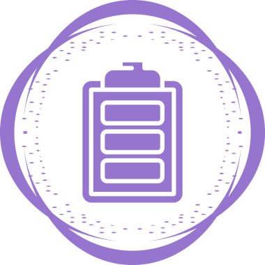 Belge simgesinin vektör illüstrasyonu. Pano       