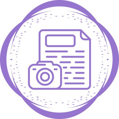 Dosya simgesinin vektör illüstrasyonu