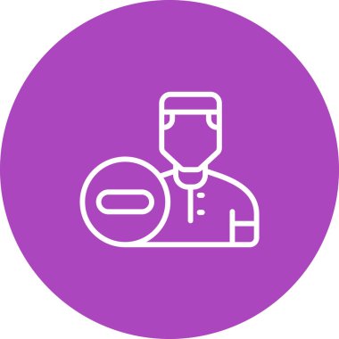 Kullanıcı simgesinin vektör çizimi