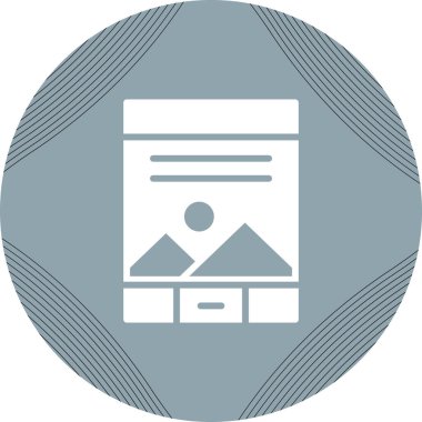 Tablet simgesinin temel doğrusal resmi