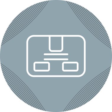 Paket. Web simgesi basit illüstrasyon 