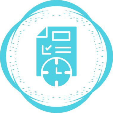 Deadline modern simgesinin vektör illüstrasyonu